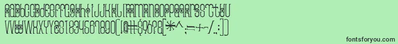 Thaipedicure Font – Black Fonts on Green Background