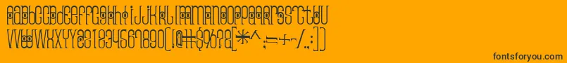 Thaipedicure Font – Black Fonts on Orange Background