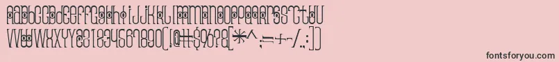 Thaipedicure-Schriftart – Schwarze Schriften auf rosa Hintergrund