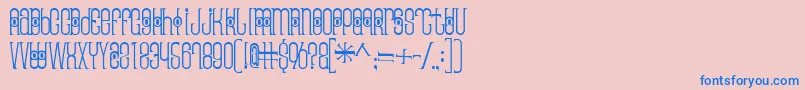 Thaipedicure Font – Blue Fonts on Pink Background