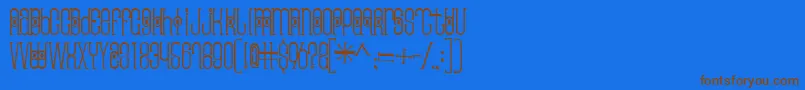 Thaipedicure Font – Brown Fonts on Blue Background