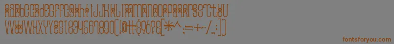 Thaipedicure Font – Brown Fonts on Gray Background