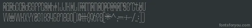 Thaipedicure Font – Gray Fonts on Black Background