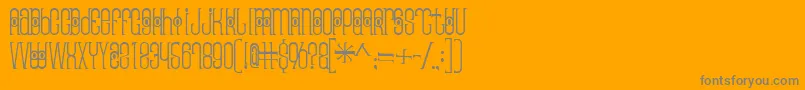 Thaipedicure-Schriftart – Graue Schriften auf orangefarbenem Hintergrund