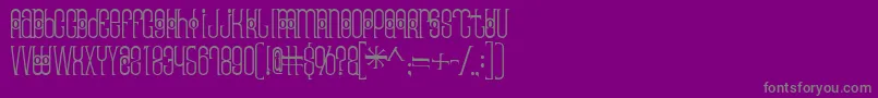 Thaipedicure-Schriftart – Graue Schriften auf violettem Hintergrund