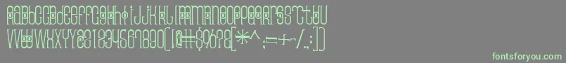 Thaipedicure Font – Green Fonts on Gray Background
