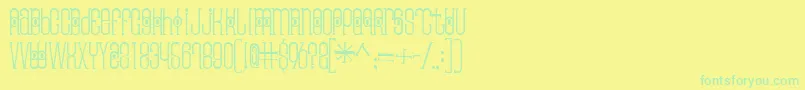 Thaipedicure Font – Green Fonts on Yellow Background