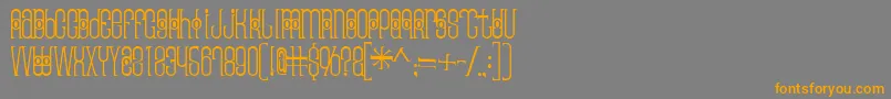 Thaipedicure Font – Orange Fonts on Gray Background