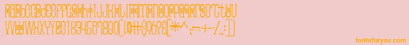 Thaipedicure Font – Orange Fonts on Pink Background