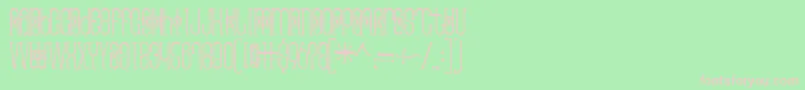 Thaipedicure Font – Pink Fonts on Green Background