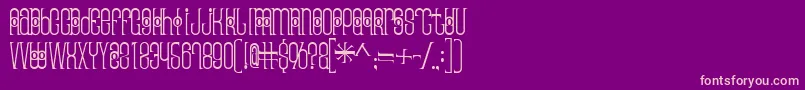 Thaipedicure-Schriftart – Rosa Schriften auf violettem Hintergrund