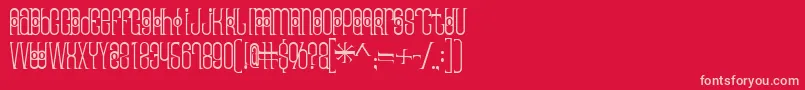 Thaipedicure Font – Pink Fonts on Red Background
