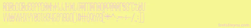 Thaipedicure Font – Pink Fonts on Yellow Background