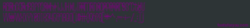 Thaipedicure Font – Purple Fonts on Black Background