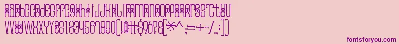 Thaipedicure Font – Purple Fonts on Pink Background