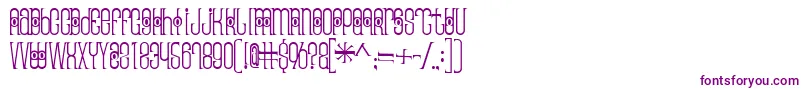 Thaipedicure-fontti – violetit fontit valkoisella taustalla