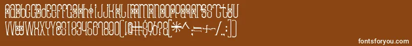 Thaipedicure Font – White Fonts on Brown Background