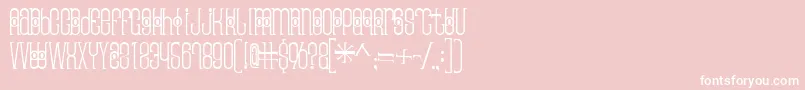 フォントThaipedicure – ピンクの背景に白い文字