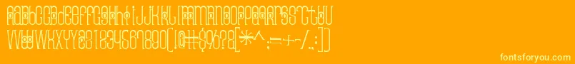Thaipedicure Font – Yellow Fonts on Orange Background