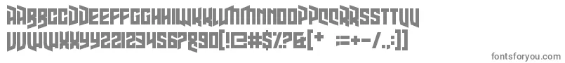 HighJinks-fontti – harmaat kirjasimet valkoisella taustalla