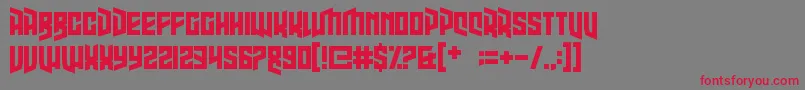 HighJinks Font – Red Fonts on Gray Background