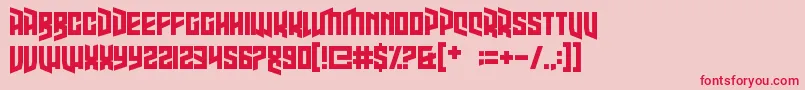 HighJinks Font – Red Fonts on Pink Background