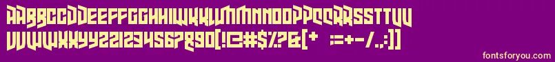 Więcej informacji o czcionce HighJinks Czcionka HighJinks – żółte czcionki na fioletowym tle