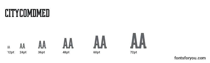 Citycomdmed Font Sizes
