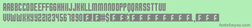 OhioCollegiate Font – Gray Fonts on Green Background