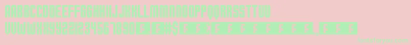 OhioCollegiate Font – Green Fonts on Pink Background