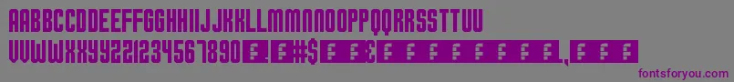 OhioCollegiate Font – Purple Fonts on Gray Background