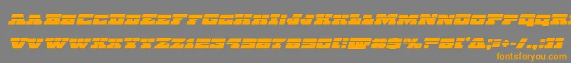 Chicagoexpresslaserital Font – Orange Fonts on Gray Background