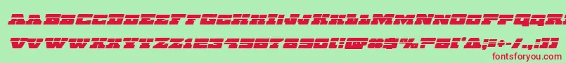 Chicagoexpresslaserital Font – Red Fonts on Green Background