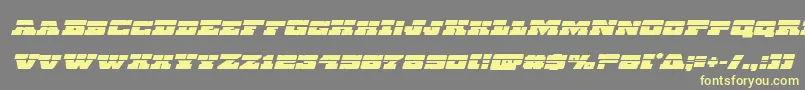 Chicagoexpresslaserital Font – Yellow Fonts on Gray Background