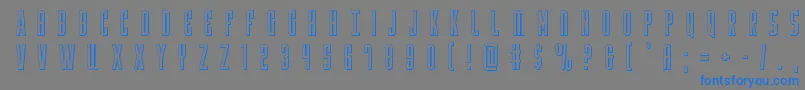 Yfilestitle3D Font – Blue Fonts on Gray Background