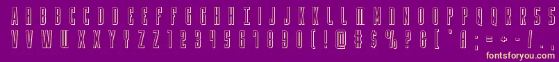 Yfilestitle3D Font – Yellow Fonts on Purple Background