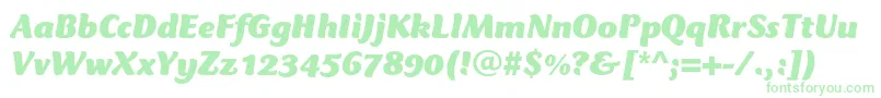CtmercuriusstdBlackitalic Font – Green Fonts