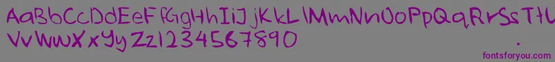 More about Ugly Font Ugly Font – Purple Fonts on Gray Background
