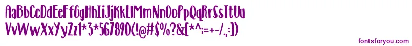 Deliberately-Schriftart – Violette Schriften