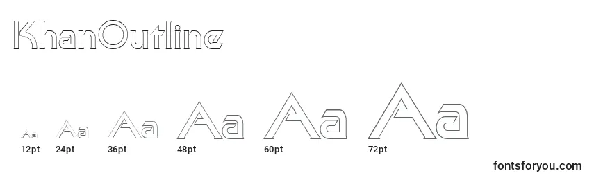 KhanOutline Font Sizes