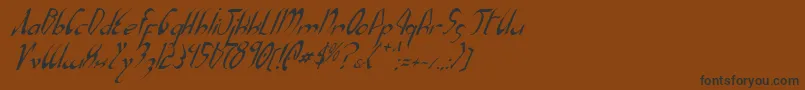 More about XaphanItalic Font XaphanItalic Font – Black Fonts on Brown Background