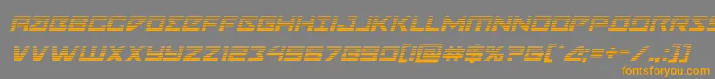 Navycadetgradital Font – Orange Fonts on Gray Background