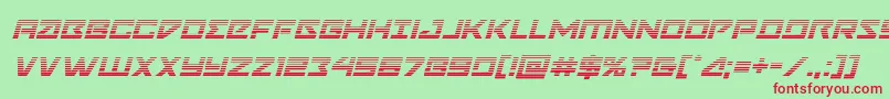 Navycadetgradital Font – Red Fonts on Green Background