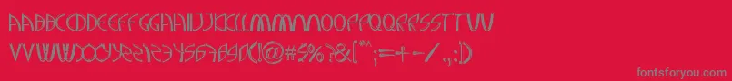 AGreaterFoundationBold Font – Gray Fonts on Red Background