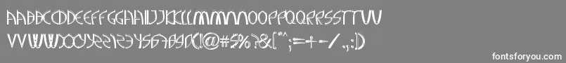AGreaterFoundationBold Font – White Fonts on Gray Background