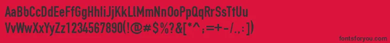 Tgl01451eng Font – Black Fonts on Red Background