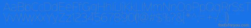 En savoir plus sur la police Sinkinsans100thin Police Sinkinsans100thin – polices grises sur fond bleu