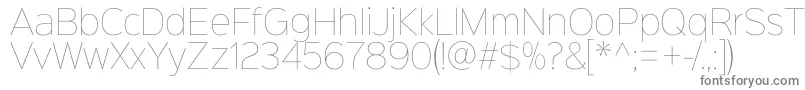 Sinkinsans100thin-Schriftart – Graue Schriften