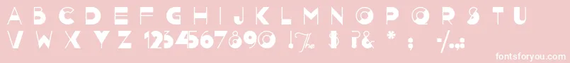 Nightcap Font – White Fonts on Pink Background