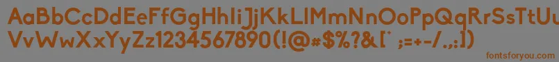 BikoBold Font – Brown Fonts on Gray Background